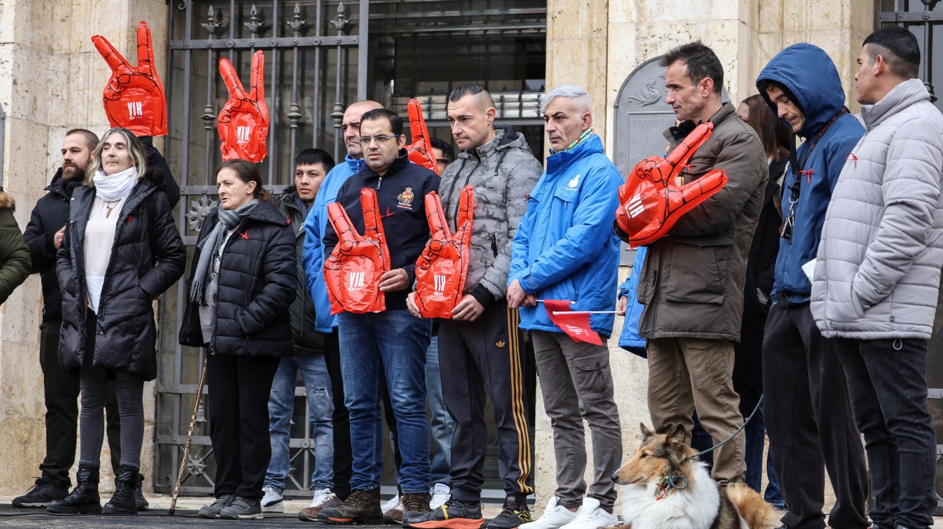 Palencia conmemora el Día Mundial del Sida en la Plaza Mayor