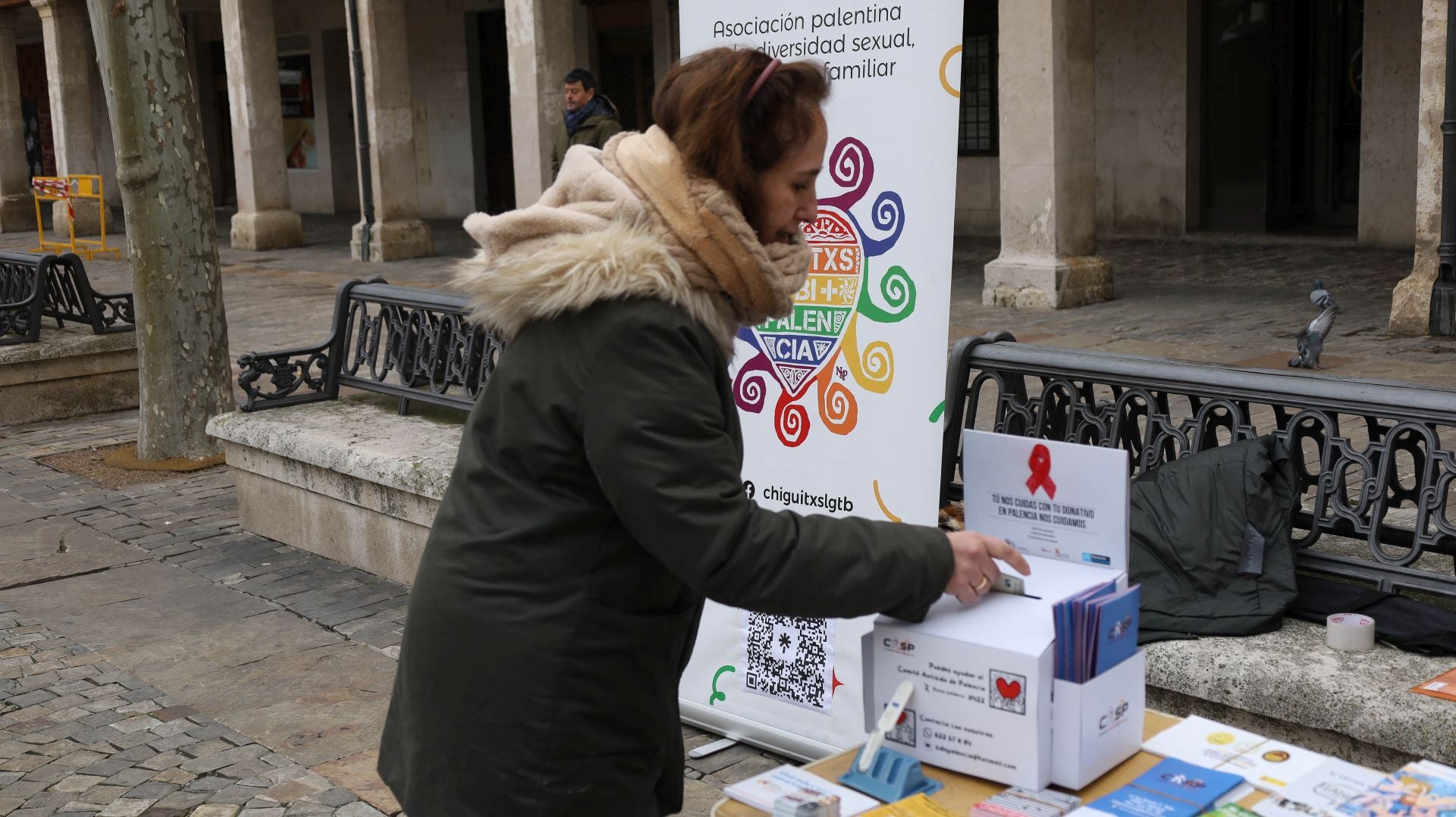Palencia conmemora el Día Mundial del Sida en la Plaza Mayor