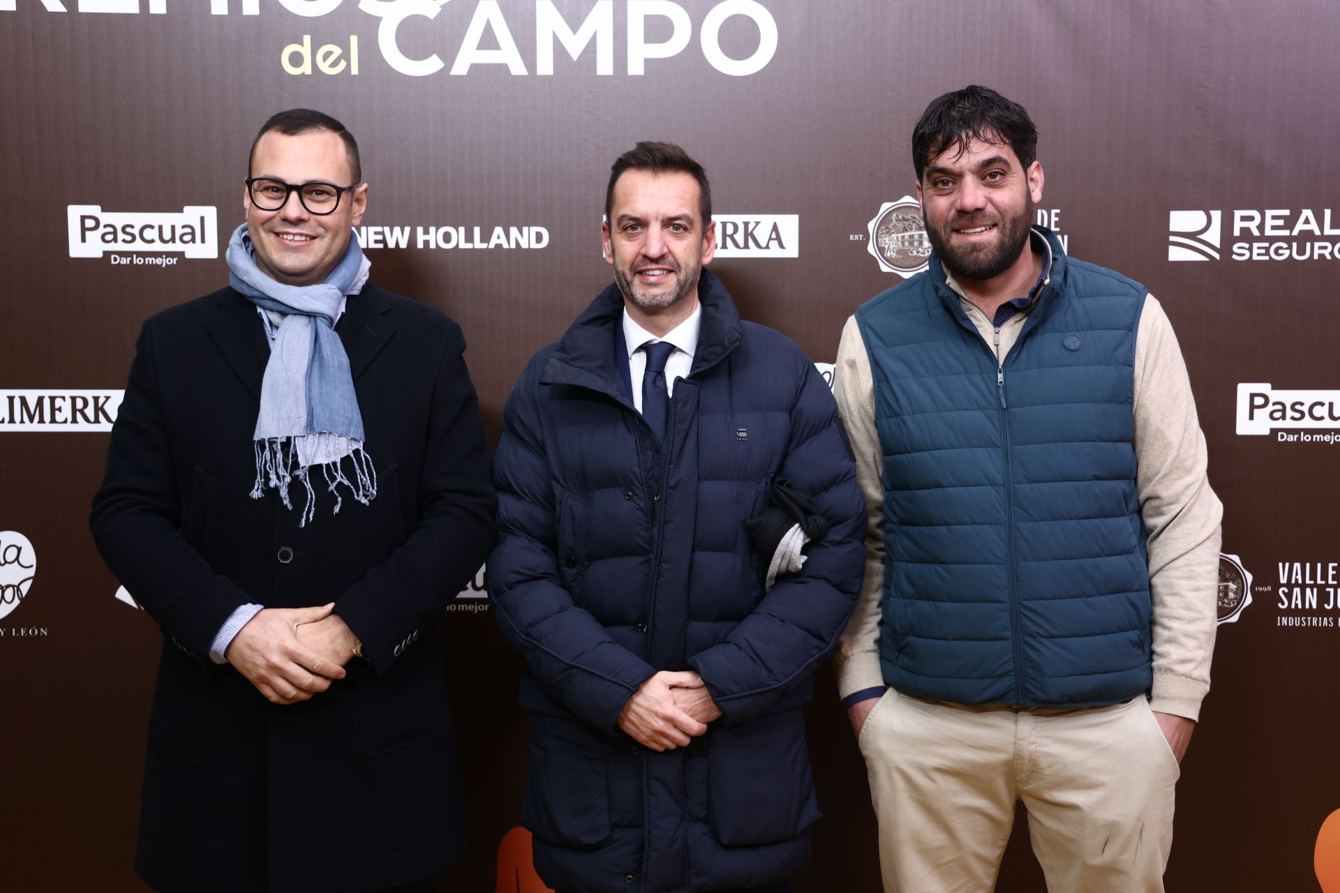 Alberto Vaquero, Carlos Jiménez y Alberto Hernández, de New Holland.