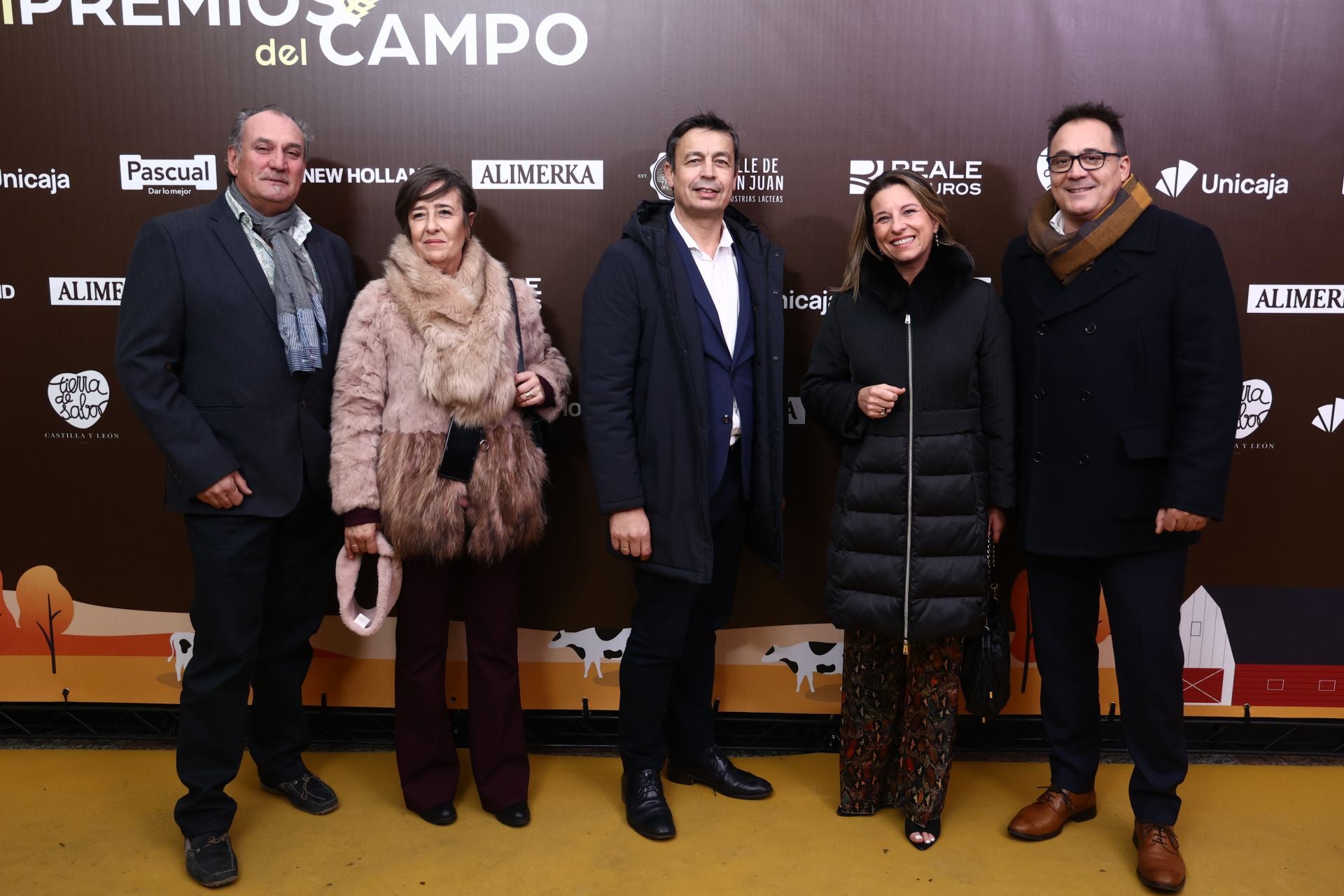Laureano García, Ana Rojo, Eduardo Gordaliza, de Acor; junto a Belén Sanz, de Dehesa de Los Canónigos, y José Luis Domínguez, de Acor.