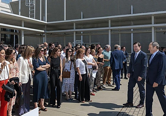 El presidente de la Junta, Alfonso Fernández Mañueco, hizo una visita el pasado septiembre para conmemorar los aniversarios de Cotesa y Tecopy.