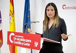 La vicesecretaria general del PSCyL, Nuria Rubio.