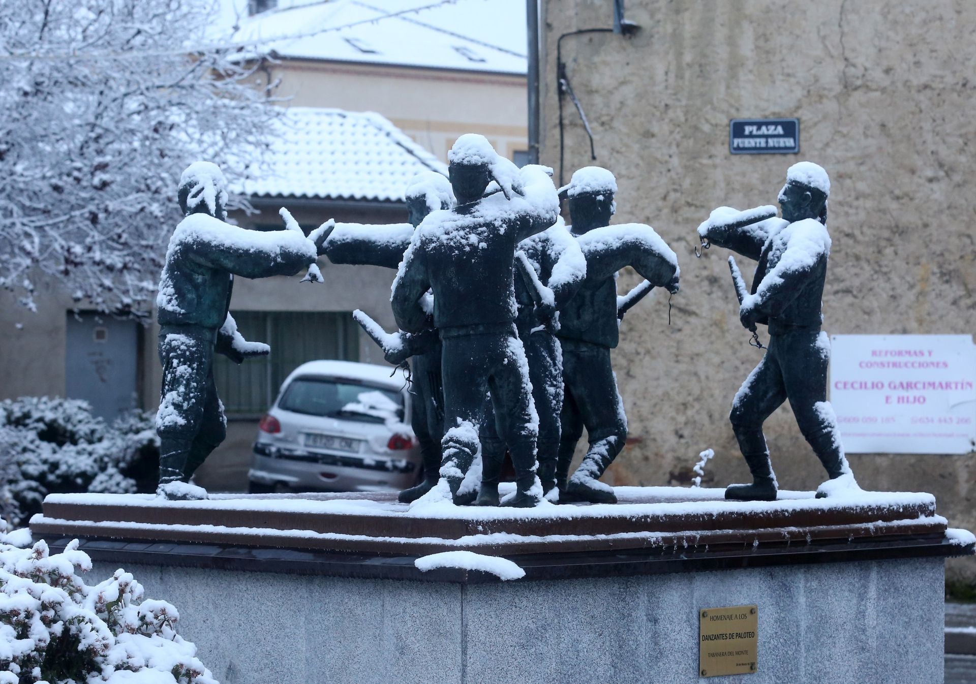 Fotografías de las primeras nieves en Segovia