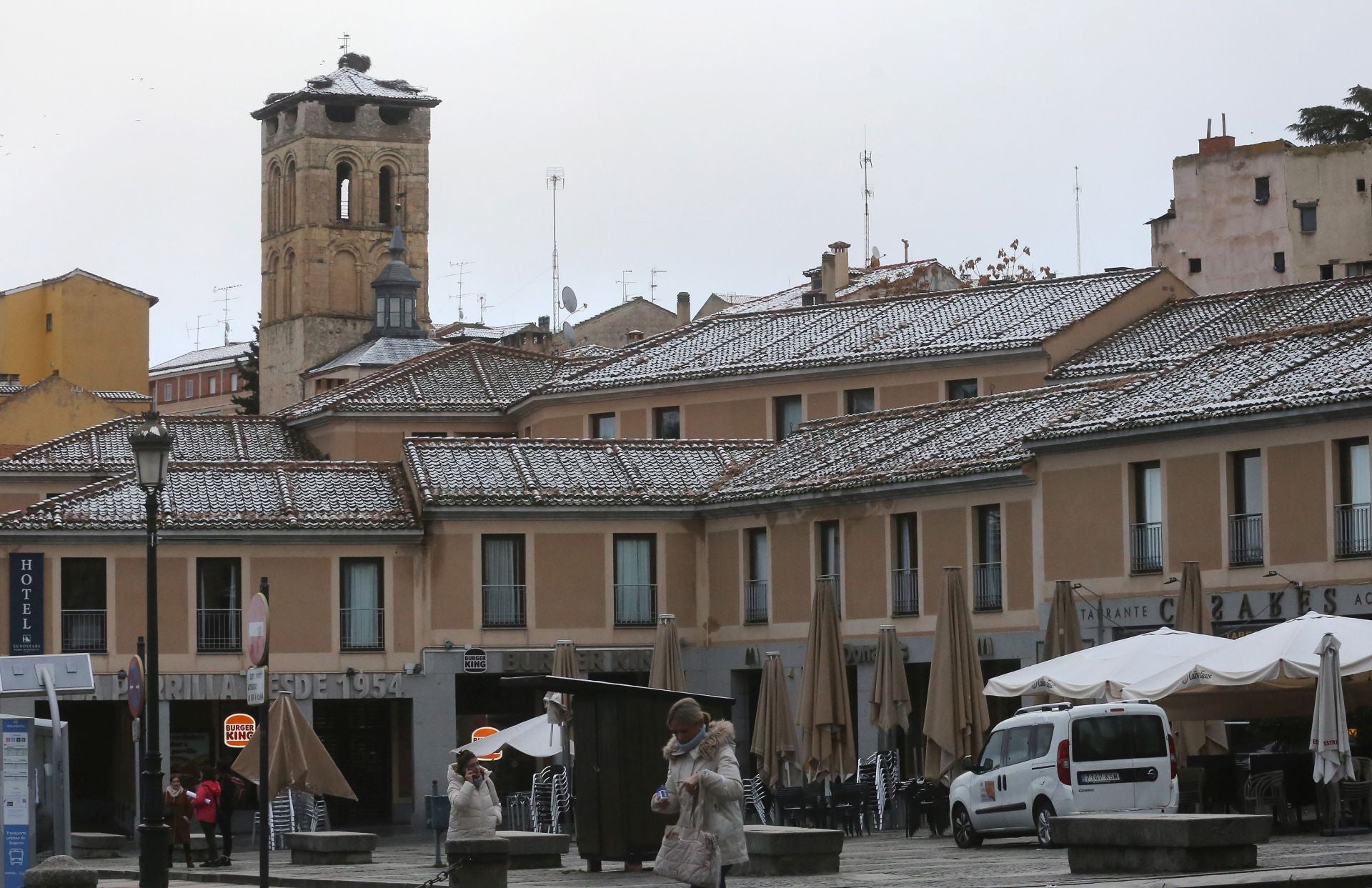 Fotografías de las primeras nieves en Segovia