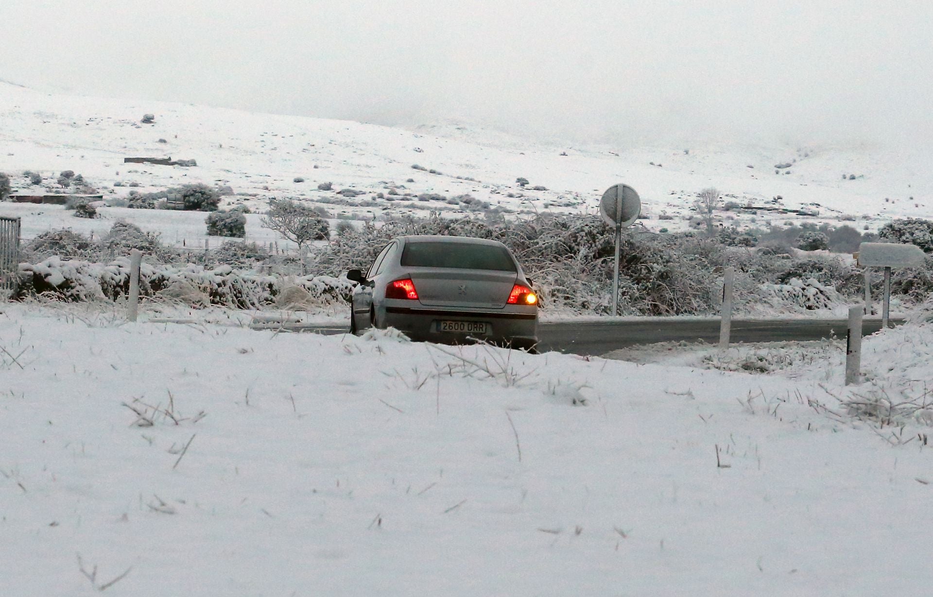 Fotografías de las primeras nieves en Segovia