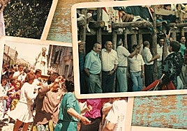 Collage de fotos antiguas de San Miguel del Arroyo.