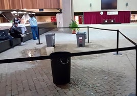 Goteras en el ágora del campus María Zambrano de la UVA en Segovia.