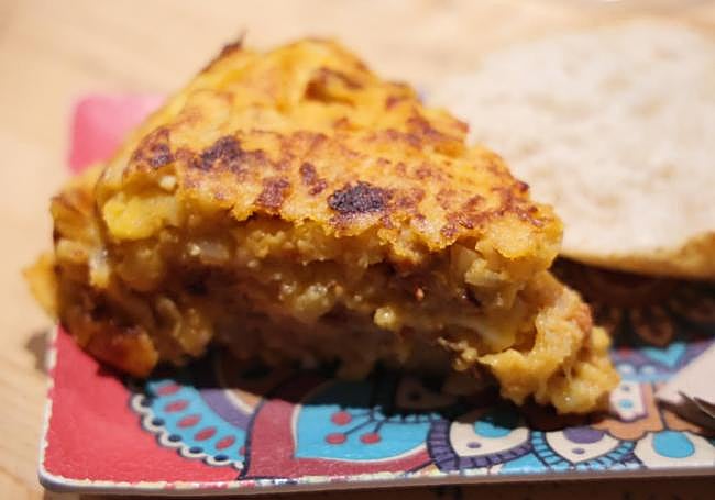 Tortilla campera en el bar Onix.