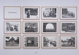 Políptico de Xisco Mensua en el Museo Patio Herreriano de Valladolid.