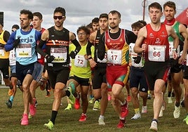 Salida de una de las últimas ediciones del Cross de Cantimpalos.