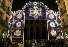 Inauguracion de la iluminación navideña en Segovia