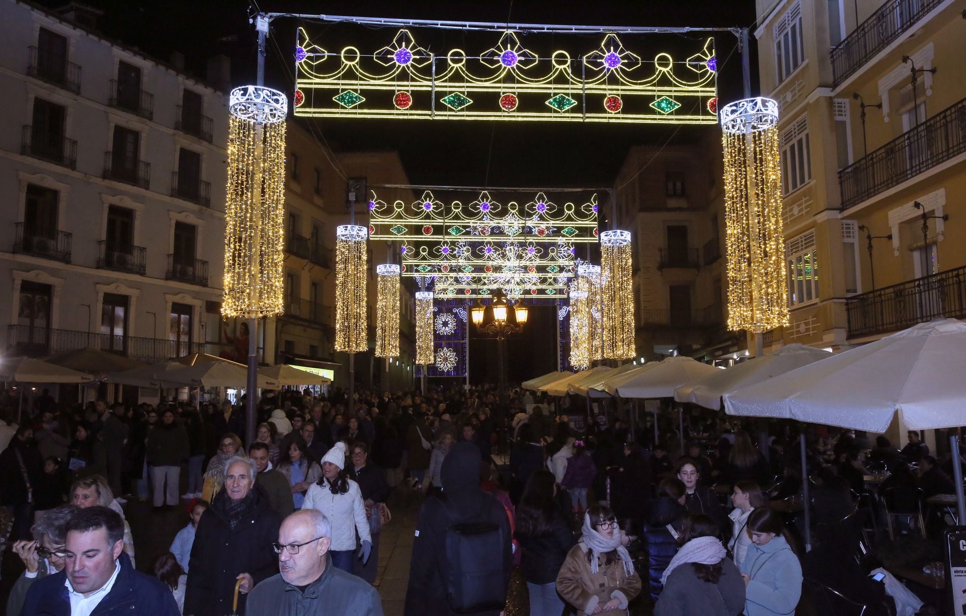 El encendido de la iluminación navideña de Segovia, en fotos