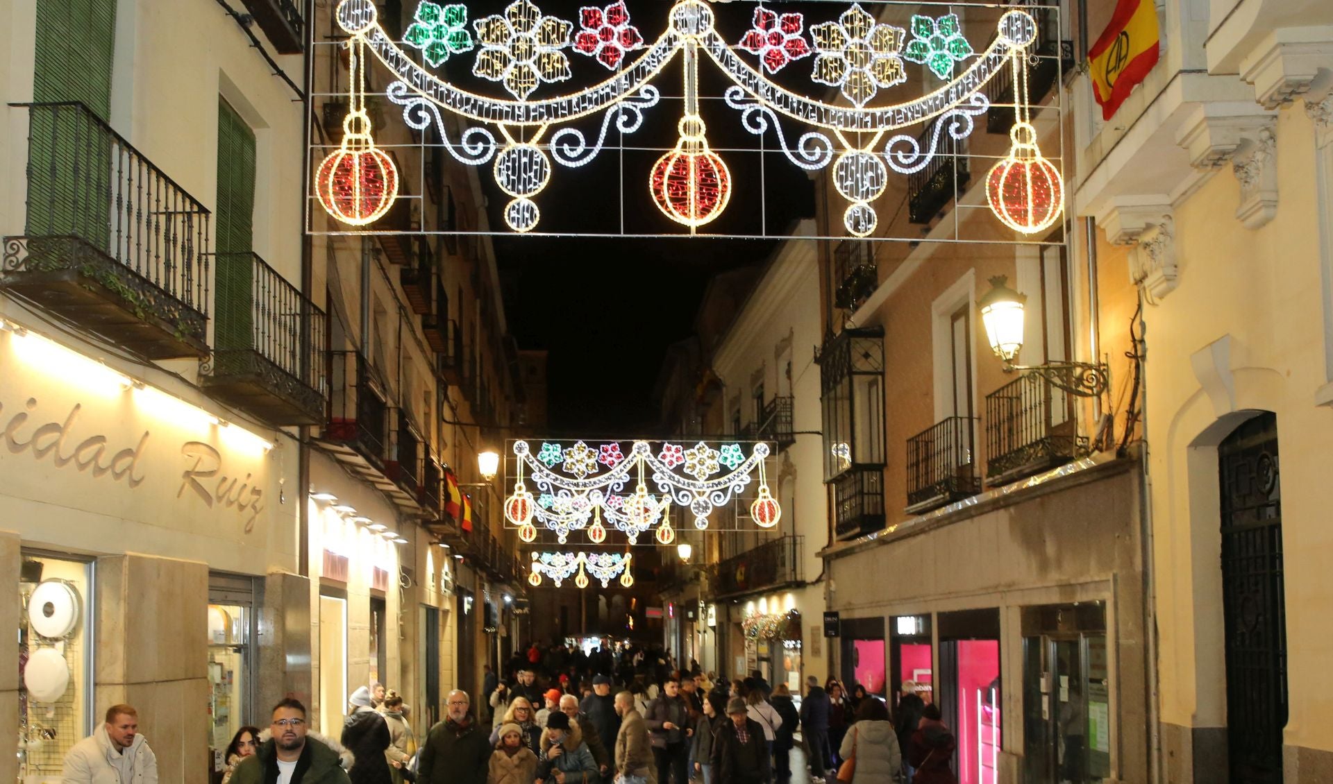 El encendido de la iluminación navideña de Segovia, en fotos