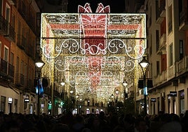 Encendido de las luces navideñas en Valladolid.