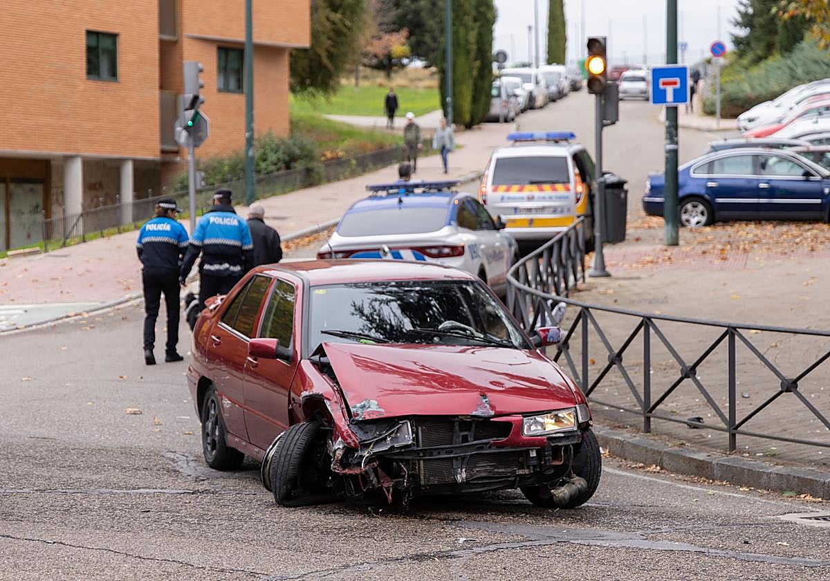 Accidente en el Paseo Juan Carlos I con calle Canterac.