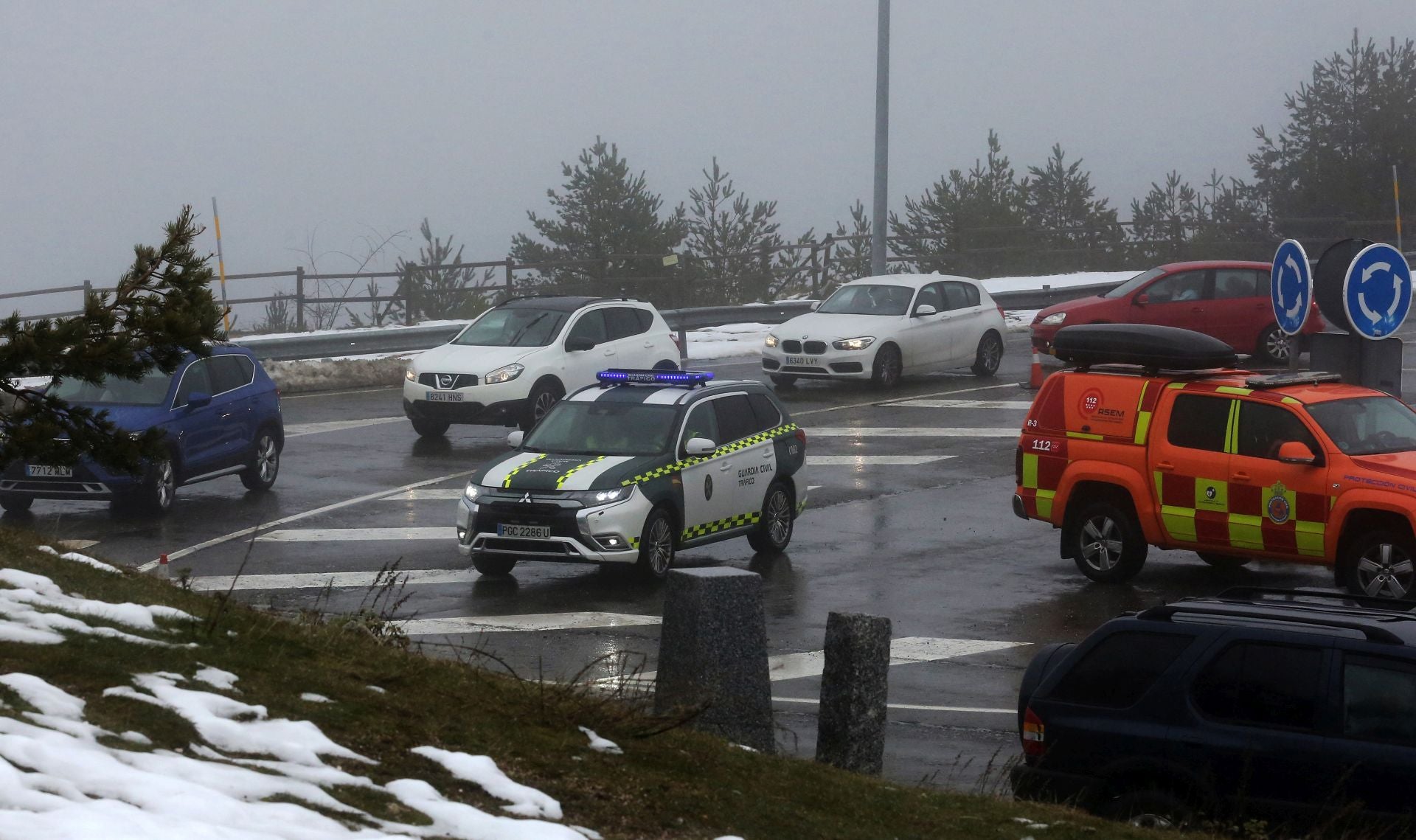 Fin de semana de nieve en Navacerrada sin cortes de tráfico