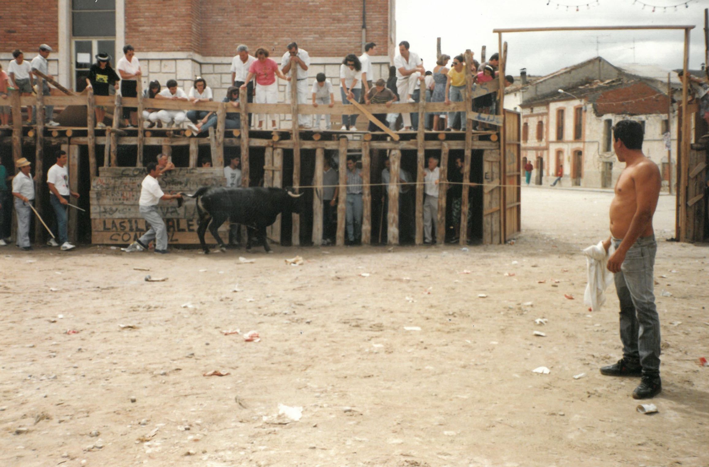 Festejo taurino en la plaza de toros de San Miguel.