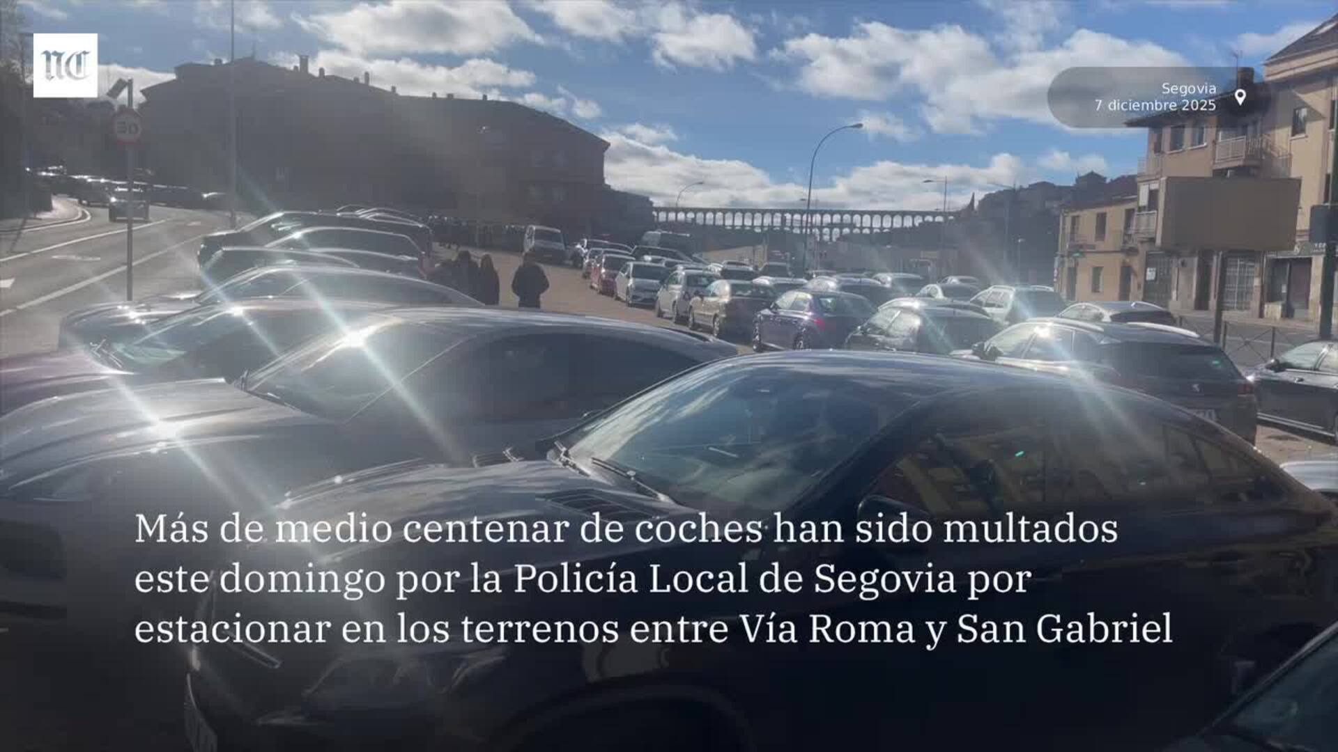 La policía multa a decenas de coches entre Vía Roma y San Gabriel