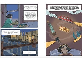 Helena Bonastre dibuja la novela gráfica 'Caperucita en Manhattan'.