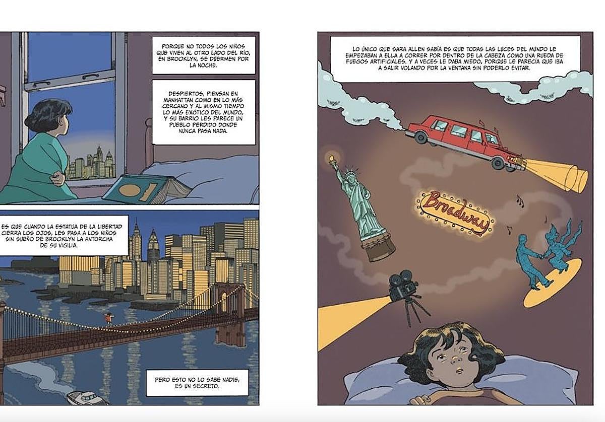 Helena Bonastre dibuja la novela gráfica 'Caperucita en Manhattan'.