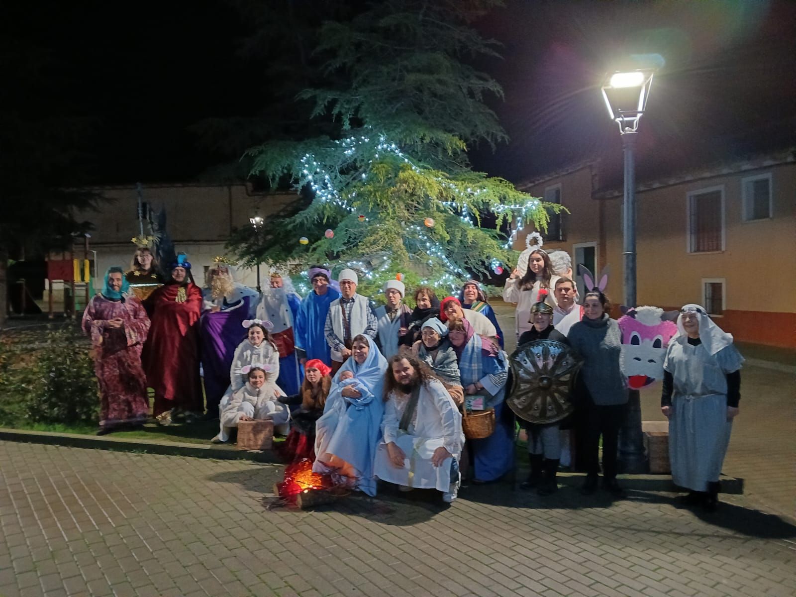 Las imágenes del belén viviente de Villamuriel de Campos