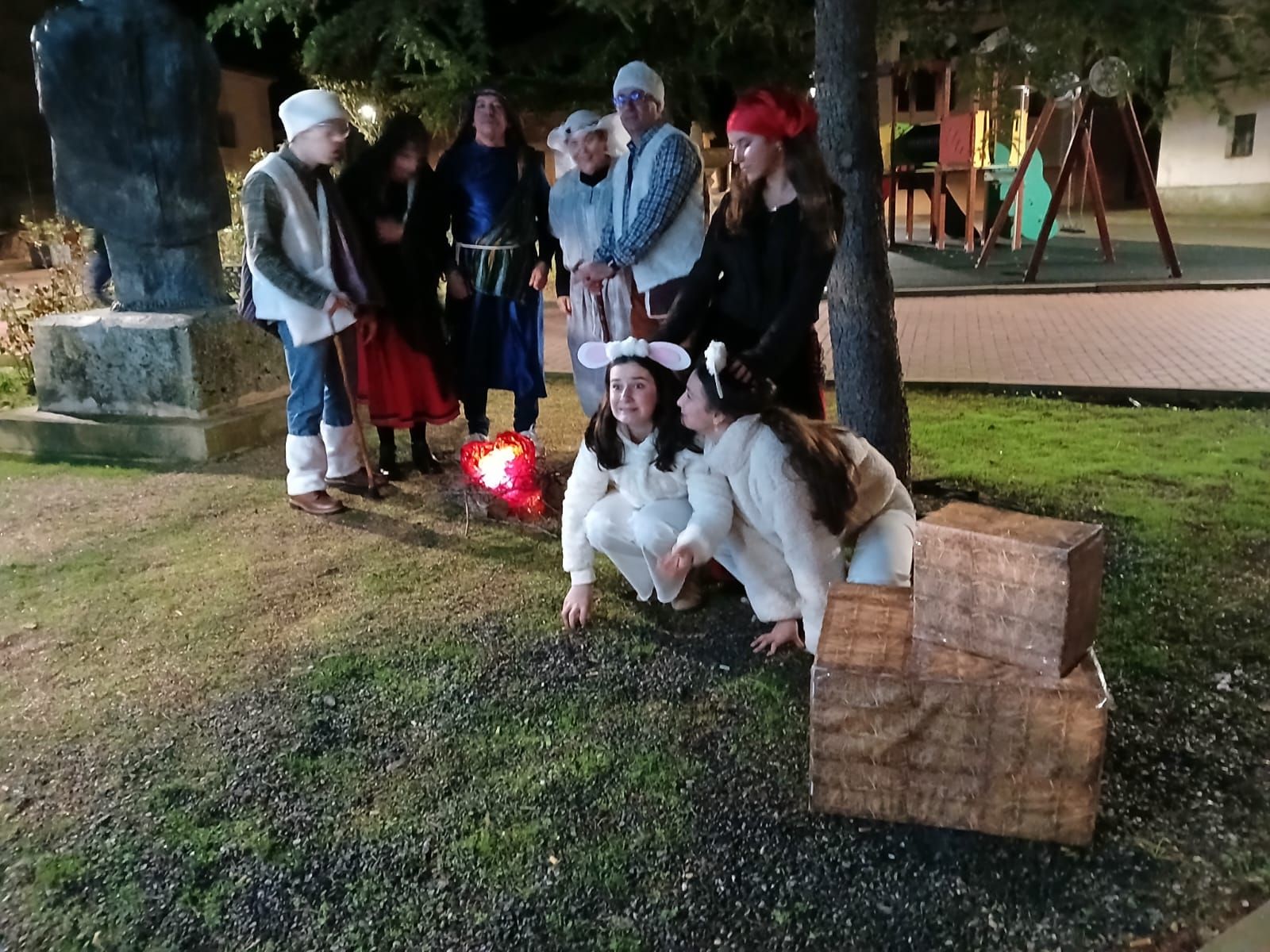 Las imágenes del belén viviente de Villamuriel de Campos