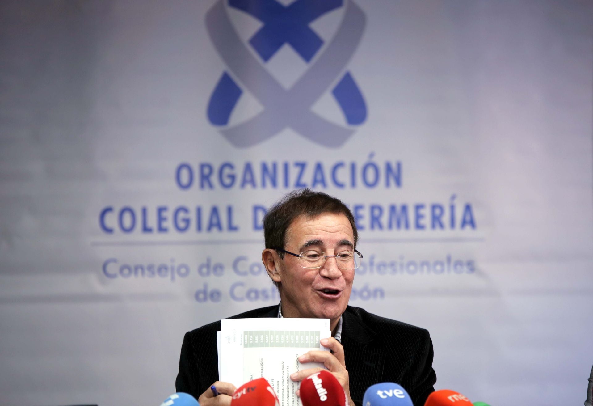 Alfredo Escaja, en la etapa en la que estaba al frente del Consejo de Enfermería de Castilla y León.