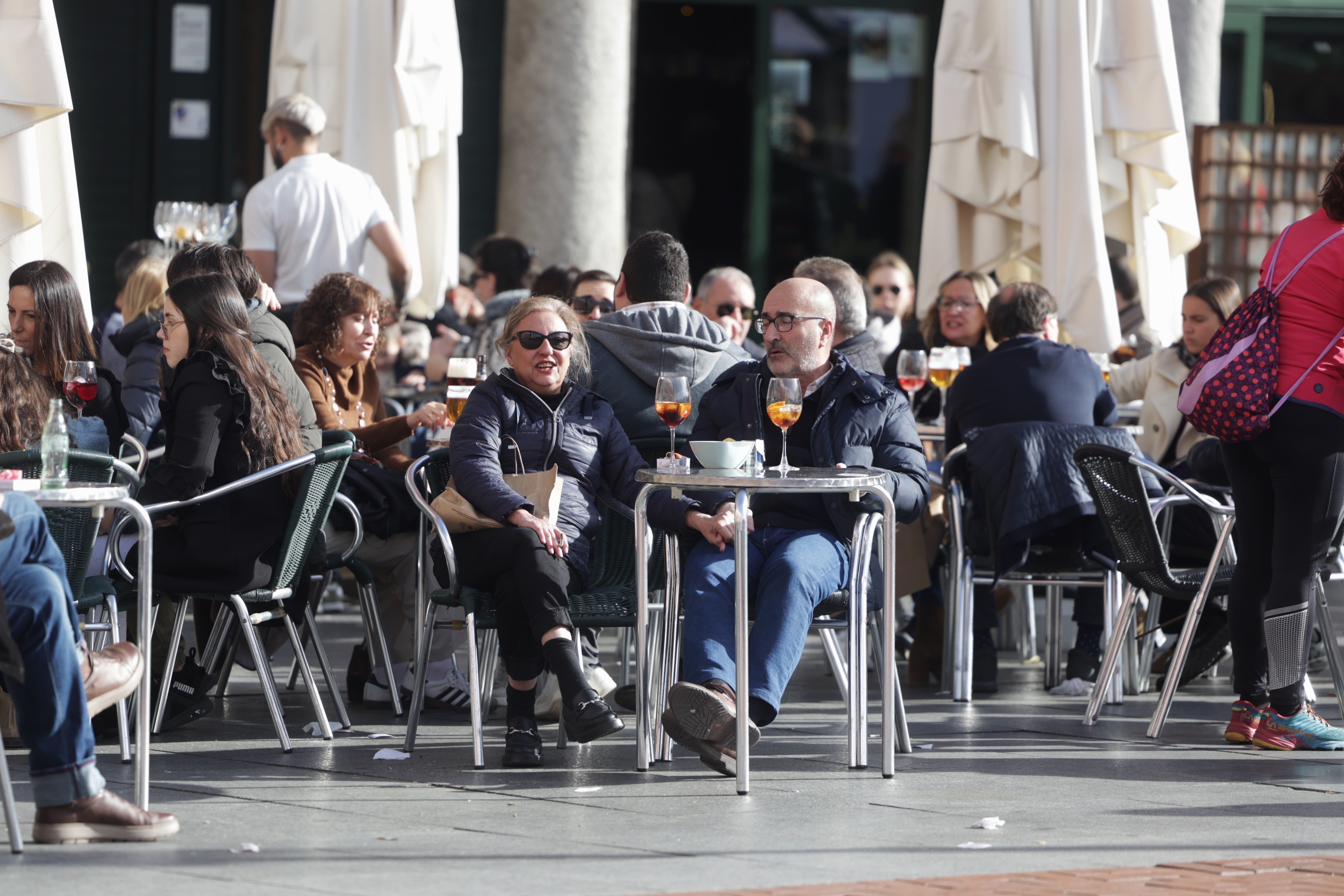 Las imágenes del mercado y el ambiente navideño en Valladolid