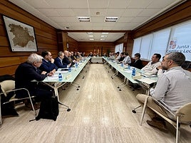 Primera reunión del comité técnico sobre peste porcina africana celebrada este martes.