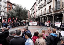 Concentraci&oacute;n en defensa del acceso a una vivienda digna en Valladolid el pasado mes de abril.