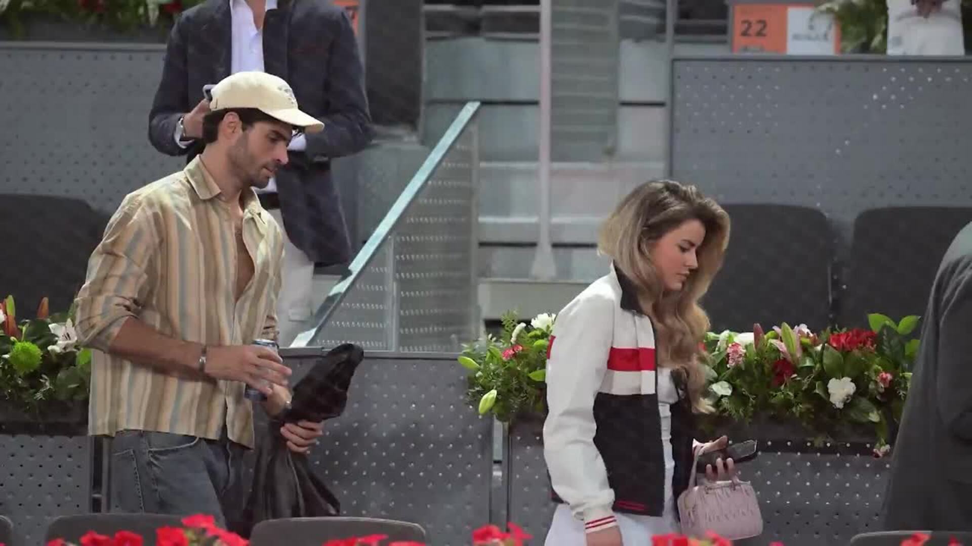 Juan Betancourt y Lola Riva aparecen juntos en el Mutua Madrid Open