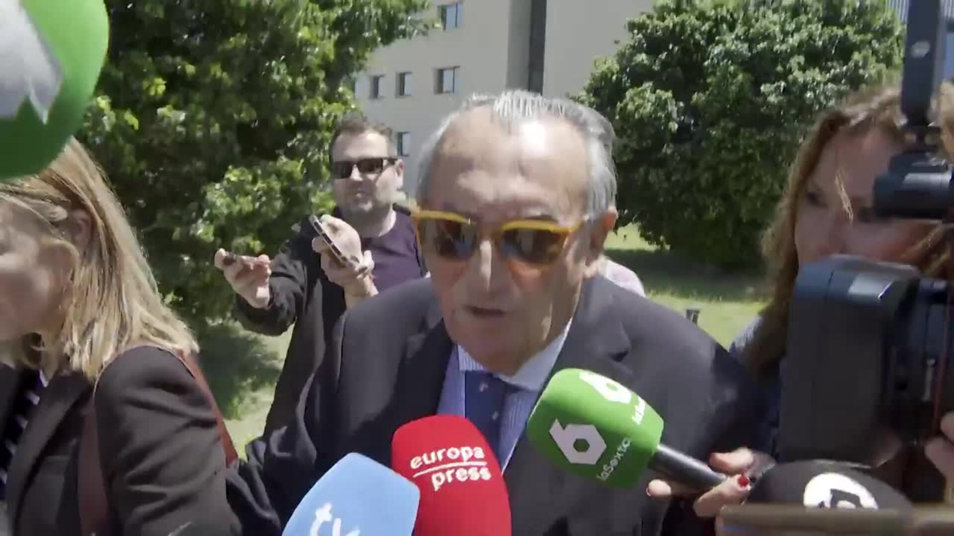 Fabra, tras el primer día del juicio por el caso 'Aerocas': "Tengo ganas de llegar a casa"