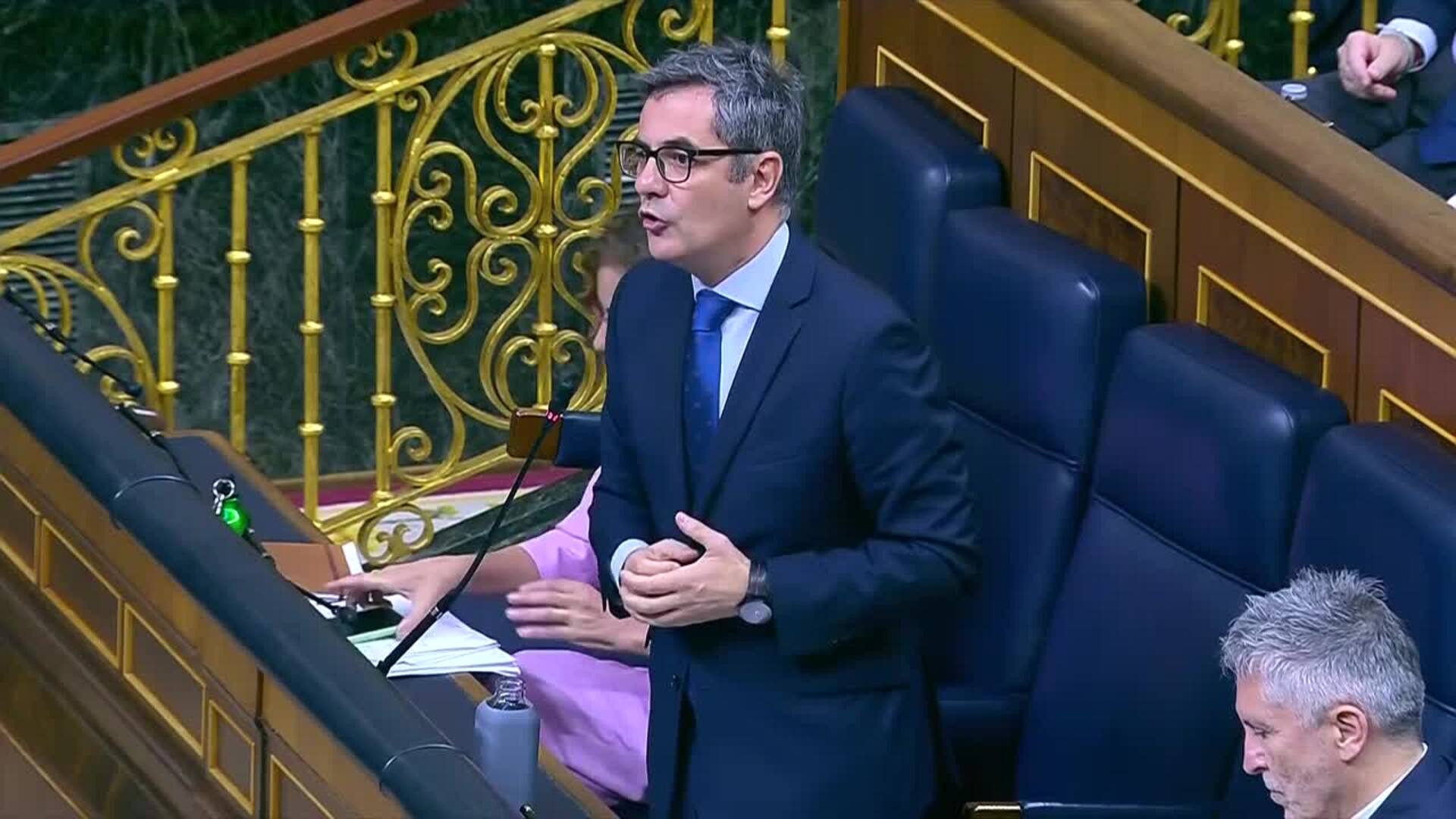 Bolaños asegura que los jueces se seleccionarán por "mérito y capacidad" ante críticas de Vox