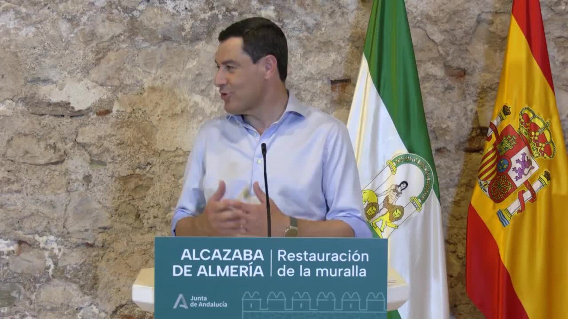 Moreno destaca el esplendor de la Alcazaba tras inversión de más de 10 millones desde 2019
