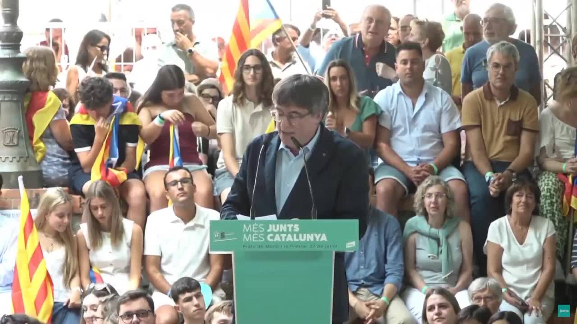 Puigdemont pide no dar por descontado el voto de Junts y rehuir de extremos y populismos