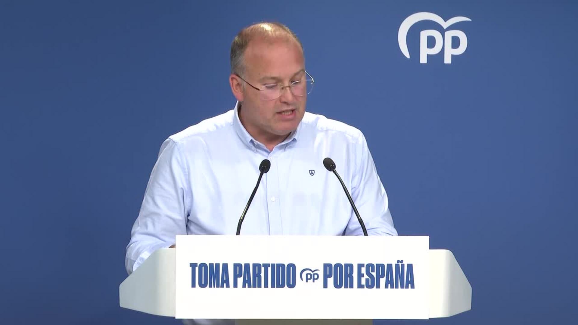 Tellado acusa a Aitor Esteban de tener una "relación turbia" con la investidura de Sánchez