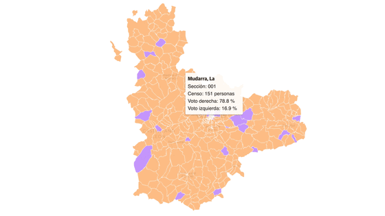 ¿Es tu pueblo de izquierdas o de derechas? Así han sido los resultados por bloques en Valladolid