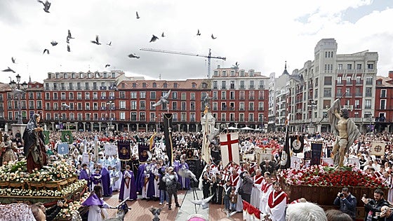 Programa y recorrido de las procesiones del Domingo de Resurrección en Valladolid