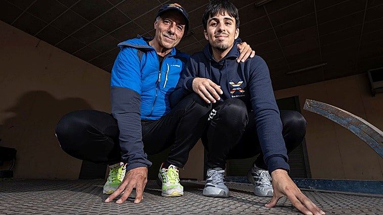 Carlos y Rubén Fernández, padre e hijo que el pasado verano coronaron juntos el Mont Blanc.