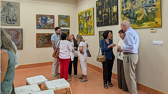 San Cebrián de Campos homenajeó a su paisano el pintor Goyo Antón