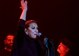 Niña Pastori, durante un concierto.