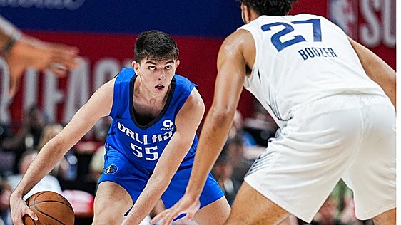 Sergio de Larrea cuaja su mejor actuación con Dallas en la Liga de Verano: «Hay conexión con los grandes»