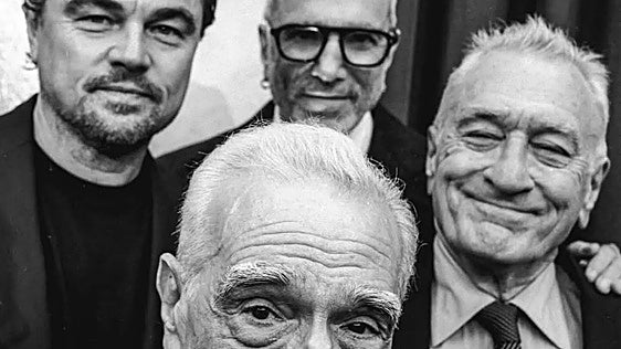 Martin Scorsese, Leonardo DiCaprio, Robert De Niro y Daniel Day-Lewis, todos juntos en una foto
