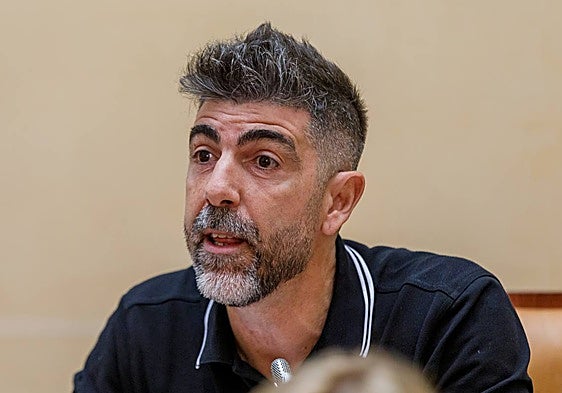 Guillermo San Juan, durante un pleno del Ayuntamiento de Segovia