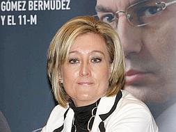 Elisa Beni, durante la presentación del libro que ha escrito sobre su marido, presidente del Tribunal del 11-M./EFE