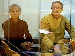 Los miembros del GRAPO Manuel Pérez Martínez e Isabel Llaquet, en la Audiencia Nacional. /EFE