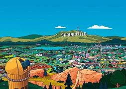 La ciudad de Springfield, hogar de los Simpsons. / Archivo