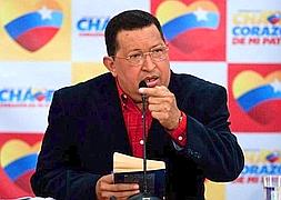 Chávez, en la rueda de prensa de ayer. / M. Gutierrez (Efe)