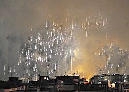 La palmera de la Virgen, tras explotar a causa de un cohete antes de tiempo. / Foto: A. Fotográfica | Vídeo: Atlas