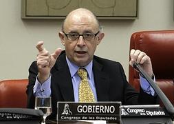 Cristóbal Montoro, durante su comparecencia. / Efe | Europa Press